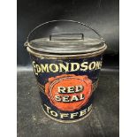 An Edmondson's Original Red Seal Toffee bucket tin. by Jonathan Edmondson & Co. Ltd Purity Works