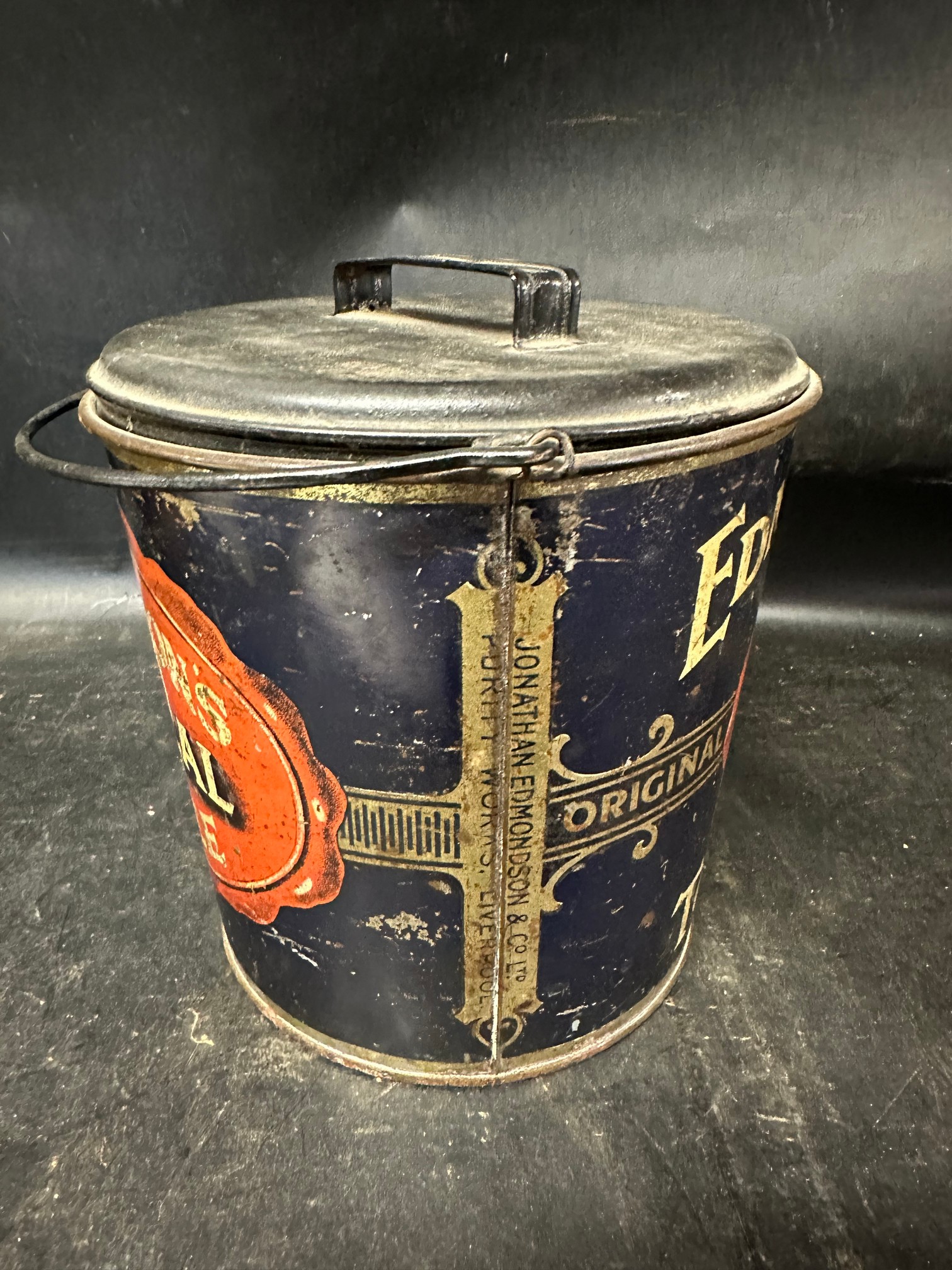 An Edmondson's Original Red Seal Toffee bucket tin. by Jonathan Edmondson & Co. Ltd Purity Works - Image 4 of 7