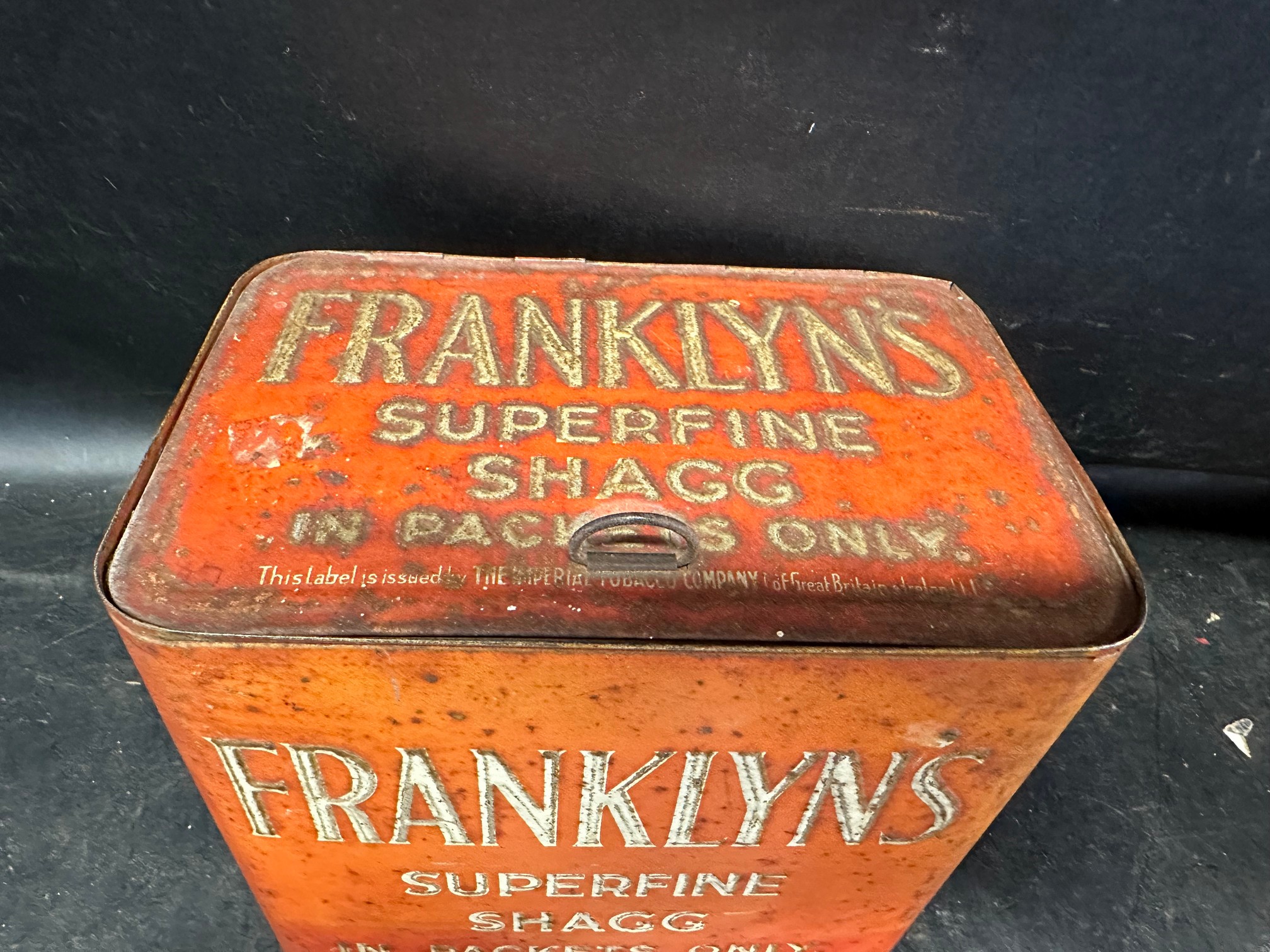 A Frankly's Superfine Shagg 'in packets only' counter box, issued by The Imperial Tobacco Co. - Image 3 of 8