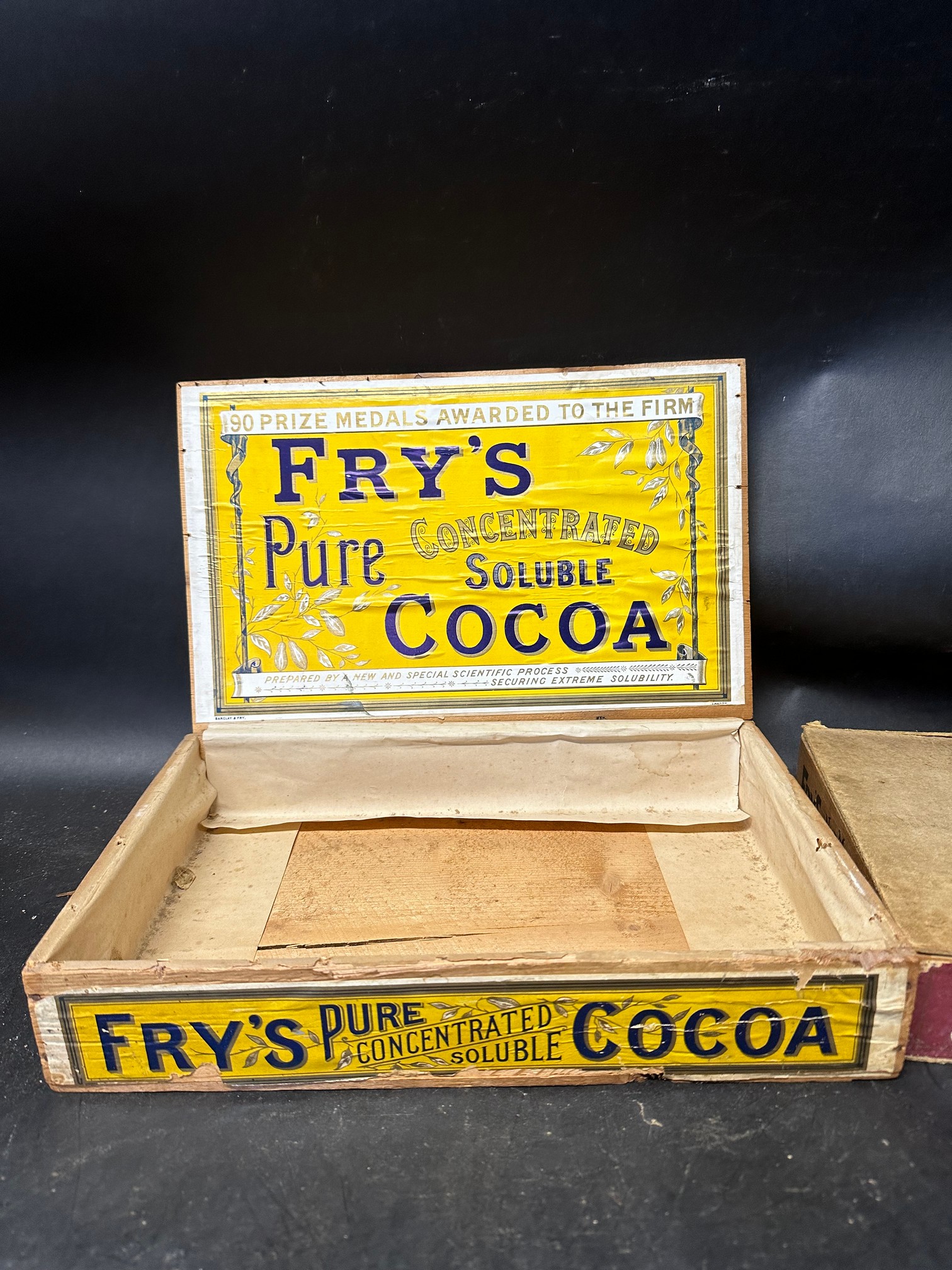 Two Fry's wooden counter top dispensing boxes: Fry's Pure Cocoa and Fry's Nut-Milk Chocolate and a - Image 6 of 7