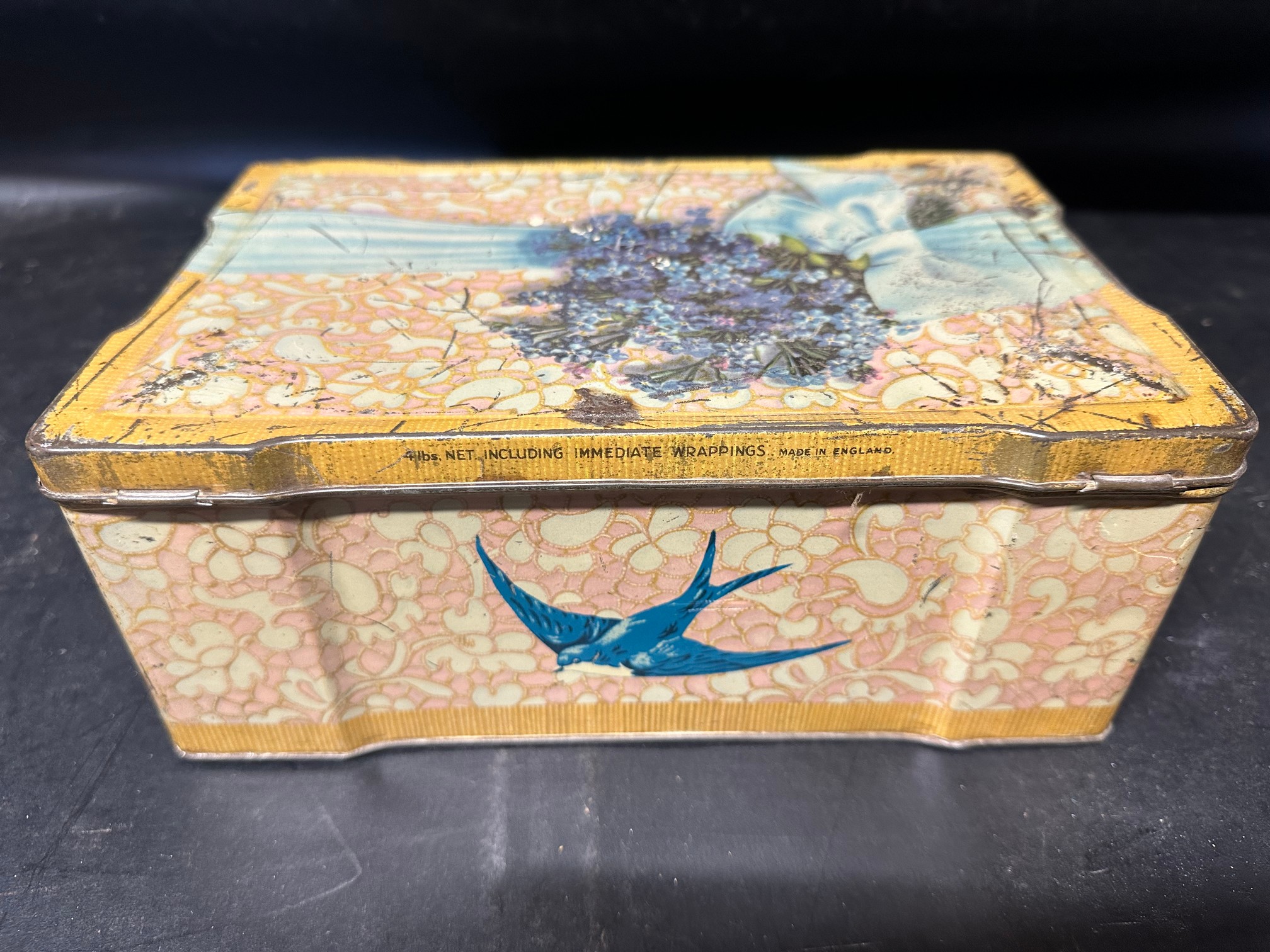 Four large toffee tins: two for Lovell's Toffee Rex of Newport & Manchester, Bluebird orange milk - Image 10 of 12