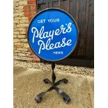 A Player's Please double sided advertising display stand, 23 x 38 3/4".