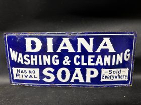 A very rare Diana Washing & Cleaning Soap enamel advertising sign by Falkirk Iron Co., restored,