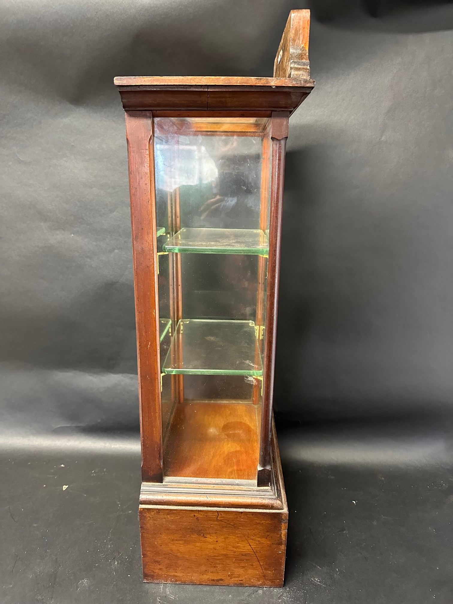 An Allen & Hanburys' Jujubes & Pastilles display cabinet with glass pediment and etched Voice, - Image 10 of 10