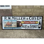 A rare and large R.W. Miller & Co's Ltd. Ales & Stout of Stokescroft Brewery, Bristol pictorial