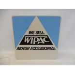 A Wipac Motor Accessories illuminated lightbox, 14 x 14".