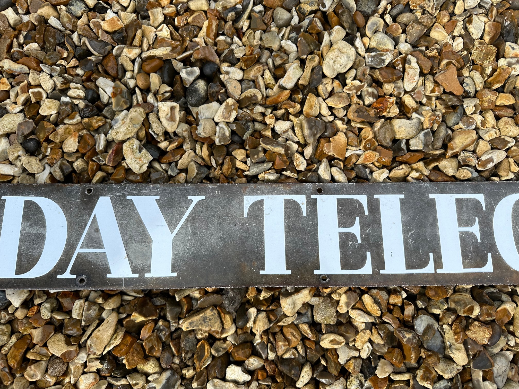 A Sunday Telegraph enamel advertising sign, 42 x 4". - Bild 3 aus 5