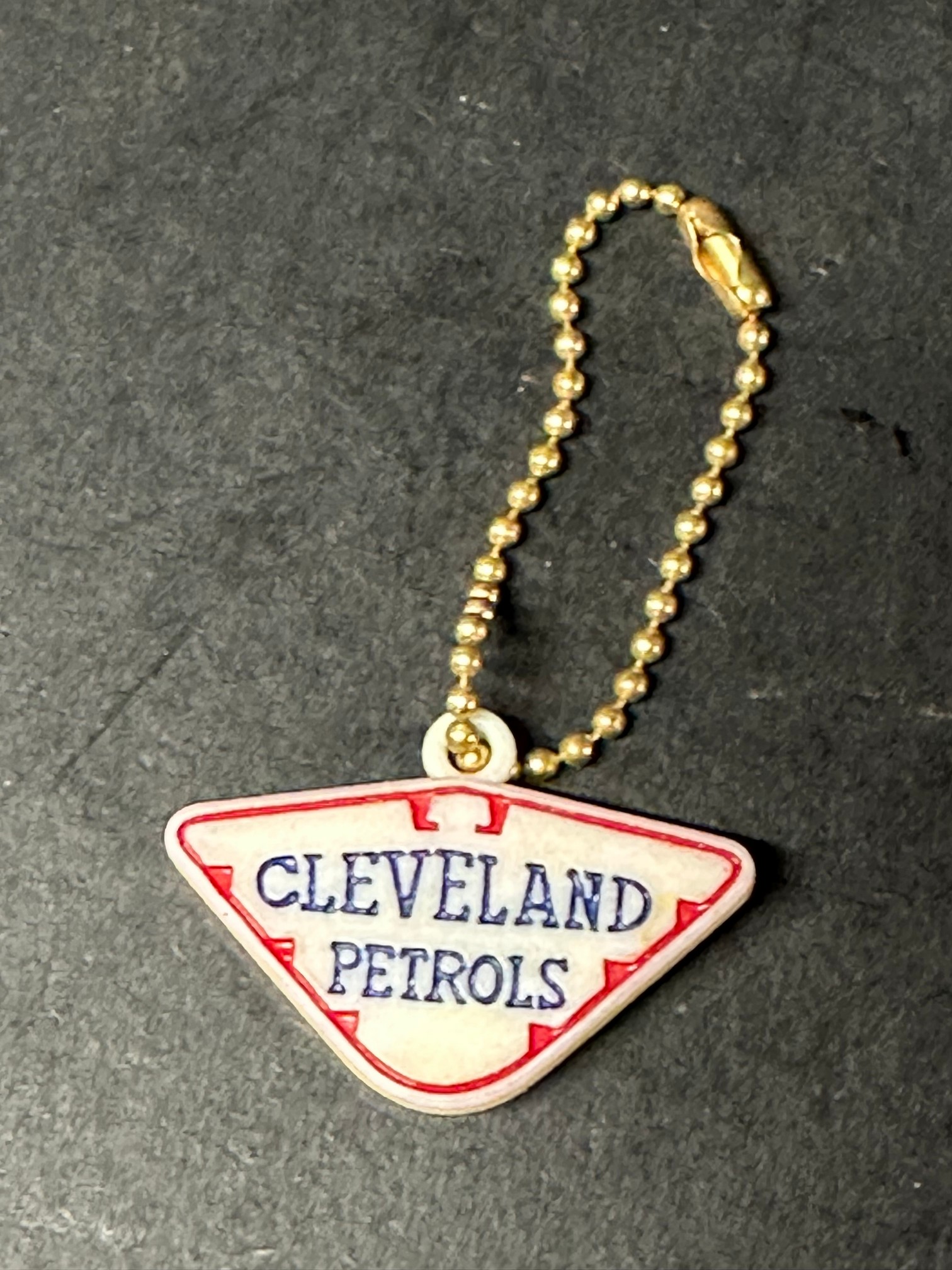 A Cleveland Petrols keychain.
