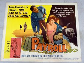 An original 1962 USA film poster for Payroll starring Michael Craig, an Allied Artists release,