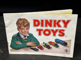 A Dinky Toys (by Meccano Ltd) customer catalogue printed with Margate retailer's address to back