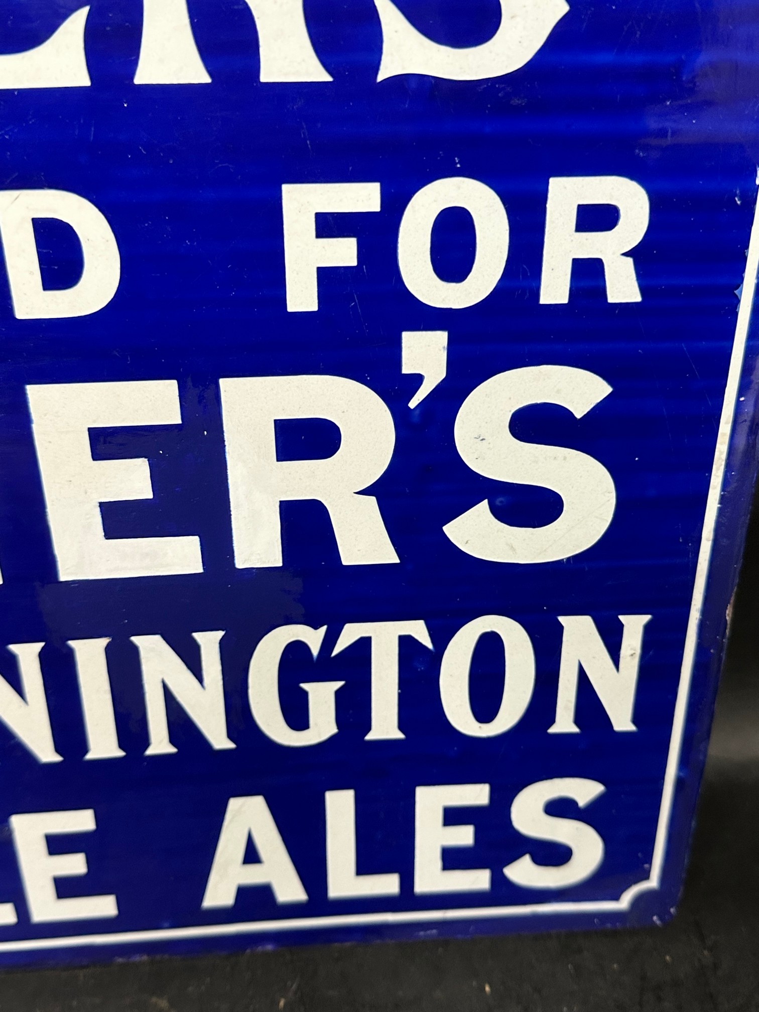 A Palmer's Donnington Pale Ales double sided enamel advertising sign with hanging flange, small - Image 13 of 14