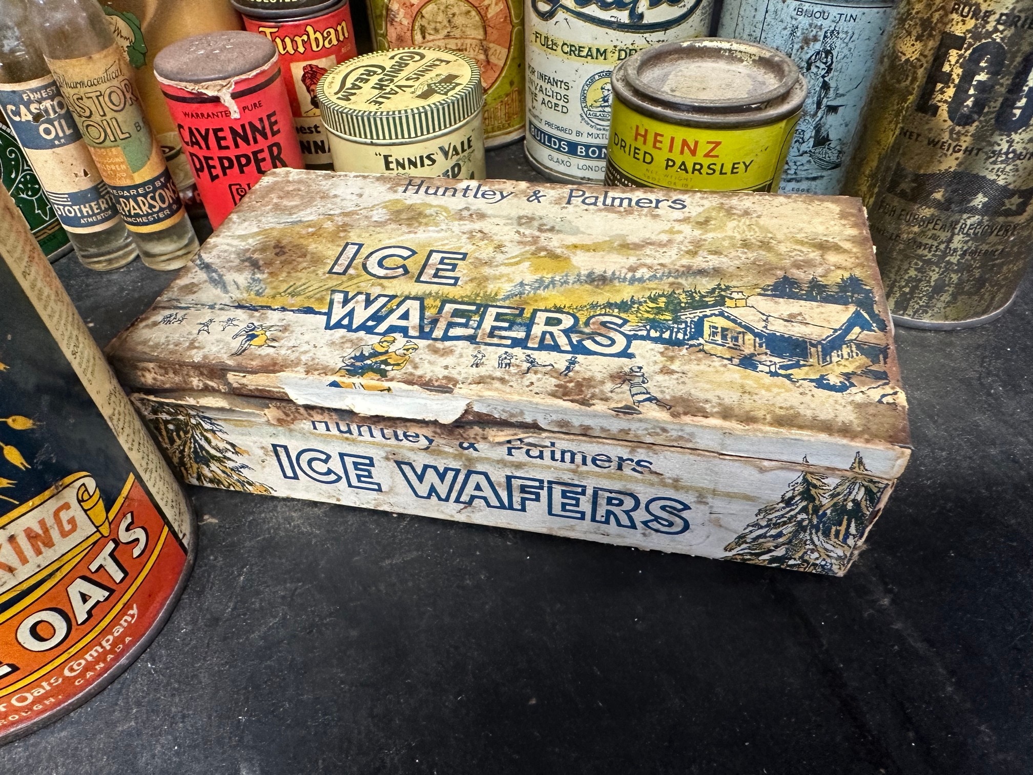 A selection of early food packaging (many with contents) inc. Peek Frean's Biscuits, Quaker White - Image 4 of 9