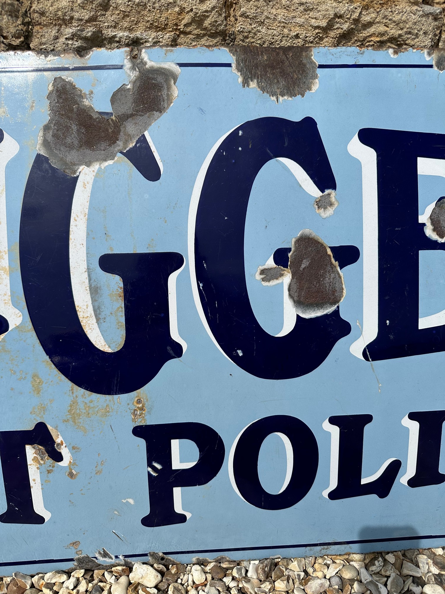 A rare Nugget Boot Polish enamel advertising sign, 48 x 24". - Image 4 of 5