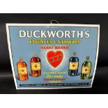 A Duckworth's Essences & Colours "Heart Brand" showcard, 14 1/4 x 17 3/4".