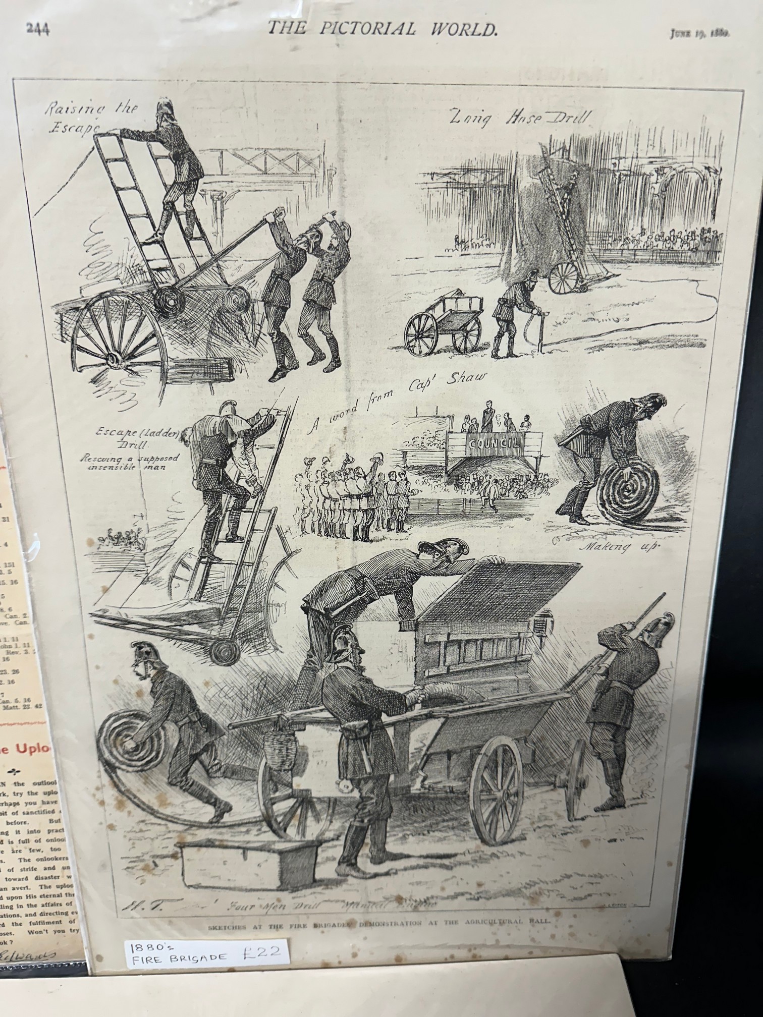 Fire Brigade lot - a 1940 Fireman's Almanar - four pages, facts and pictures ref. London Fire - Image 5 of 6