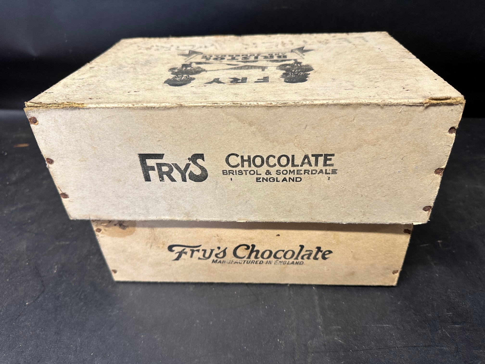 Two Fry's Chocolate of Bristol and Somerdale wooden counter top dispensing boxes 'Chocolate - Bild 4 aus 5