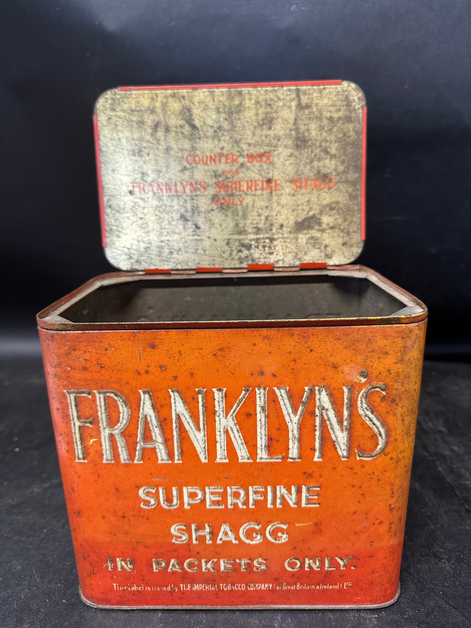 A Frankly's Superfine Shagg 'in packets only' counter box, issued by The Imperial Tobacco Co. - Image 7 of 8