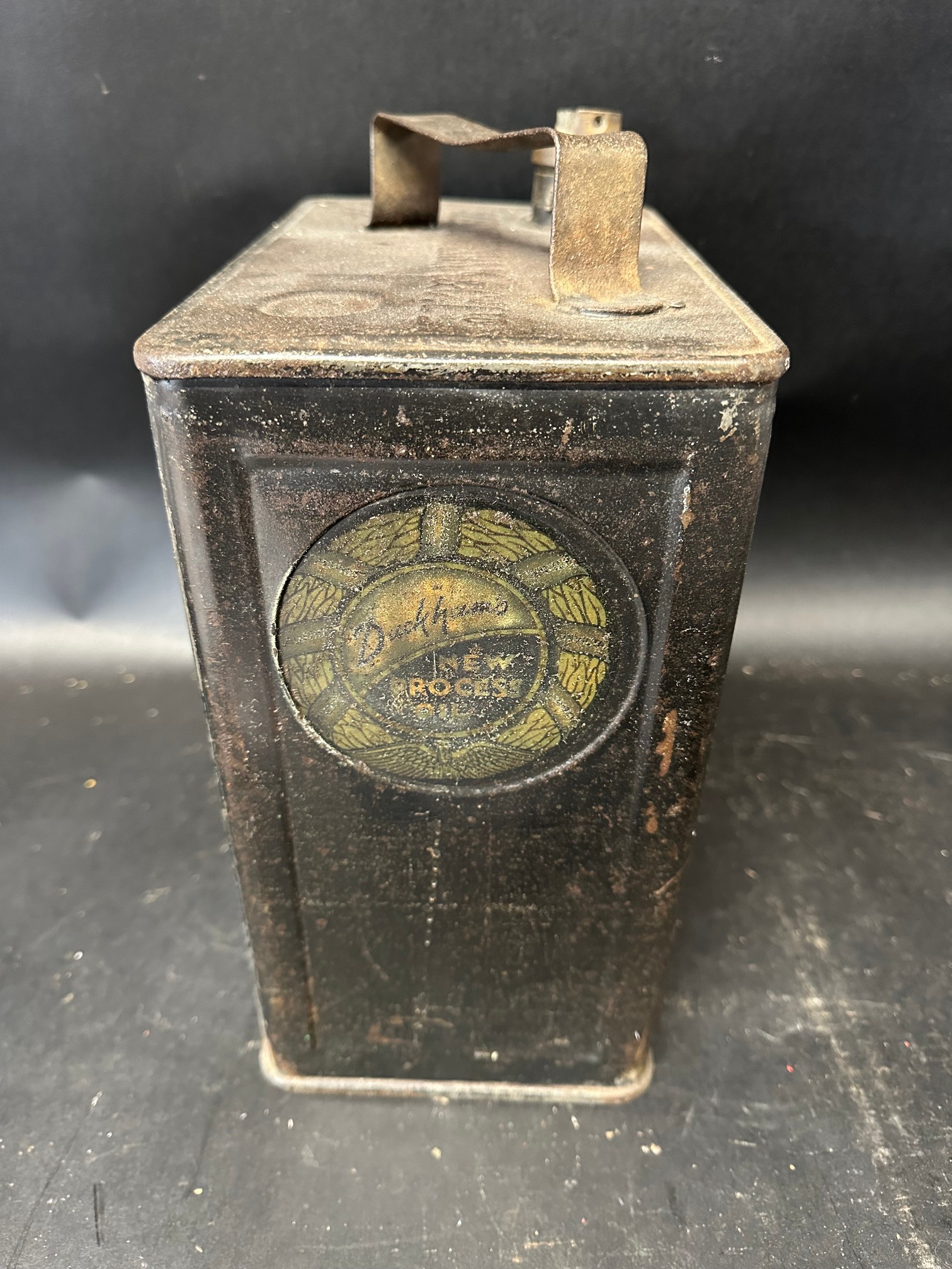 An Alexander Duckham & Co. Ltd. two gallon can, dated 3 31, with plain cap. - Image 2 of 6