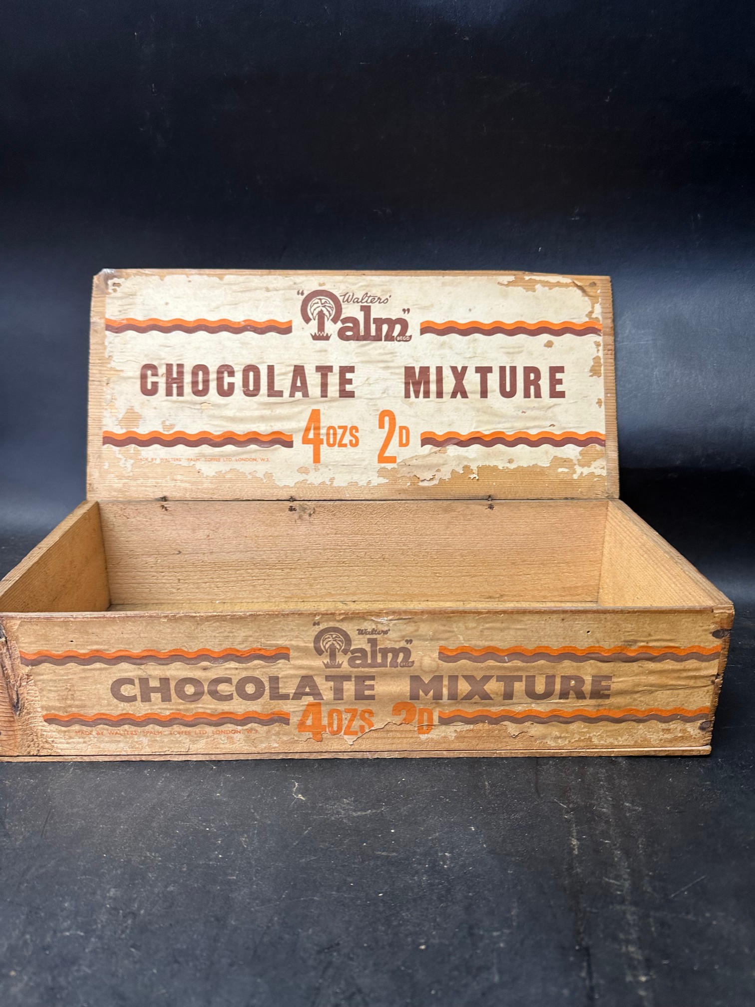 Three wooden counter top chocolate dispensing boxes: two for Lyons' Milk Chocolate Bars and the - Image 4 of 5