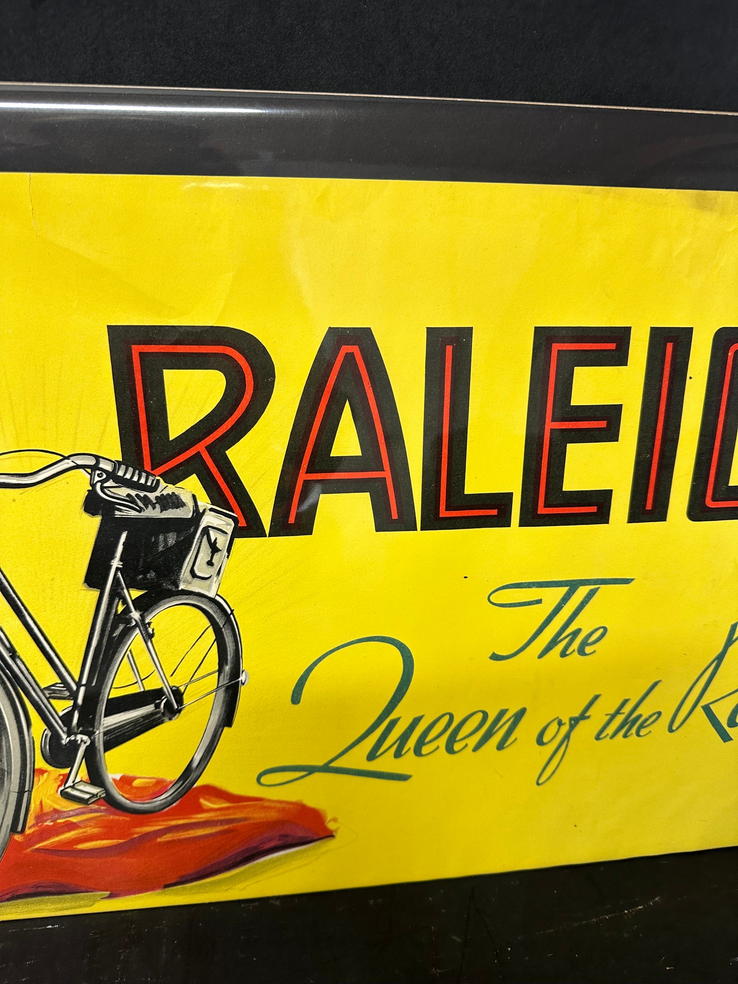 A Raleigh 'The Queen of the Road' poster (held loose within film against board for protection), 31 - Bild 4 aus 5