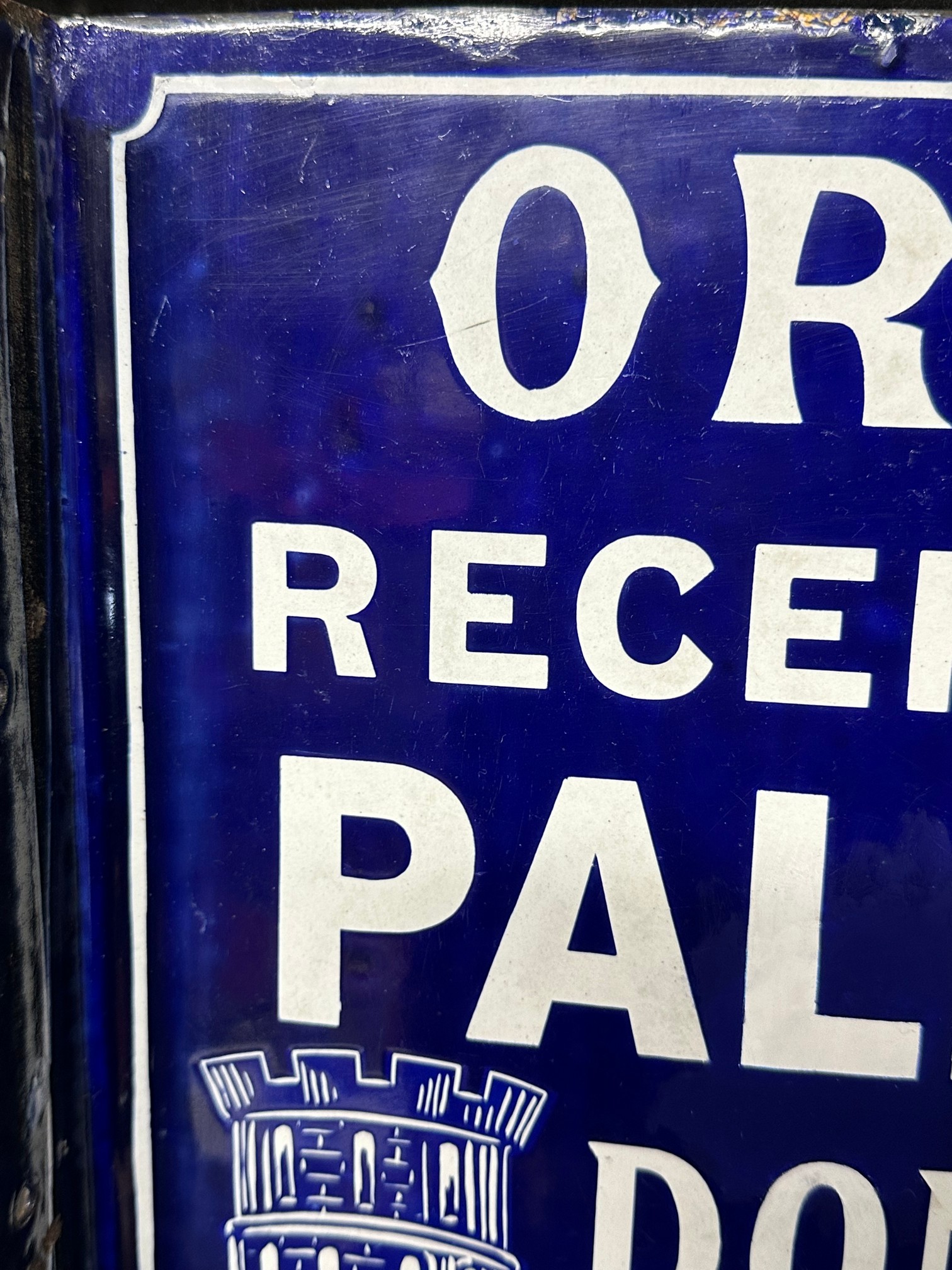 A Palmer's Donnington Pale Ales double sided enamel advertising sign with hanging flange, small - Image 6 of 14