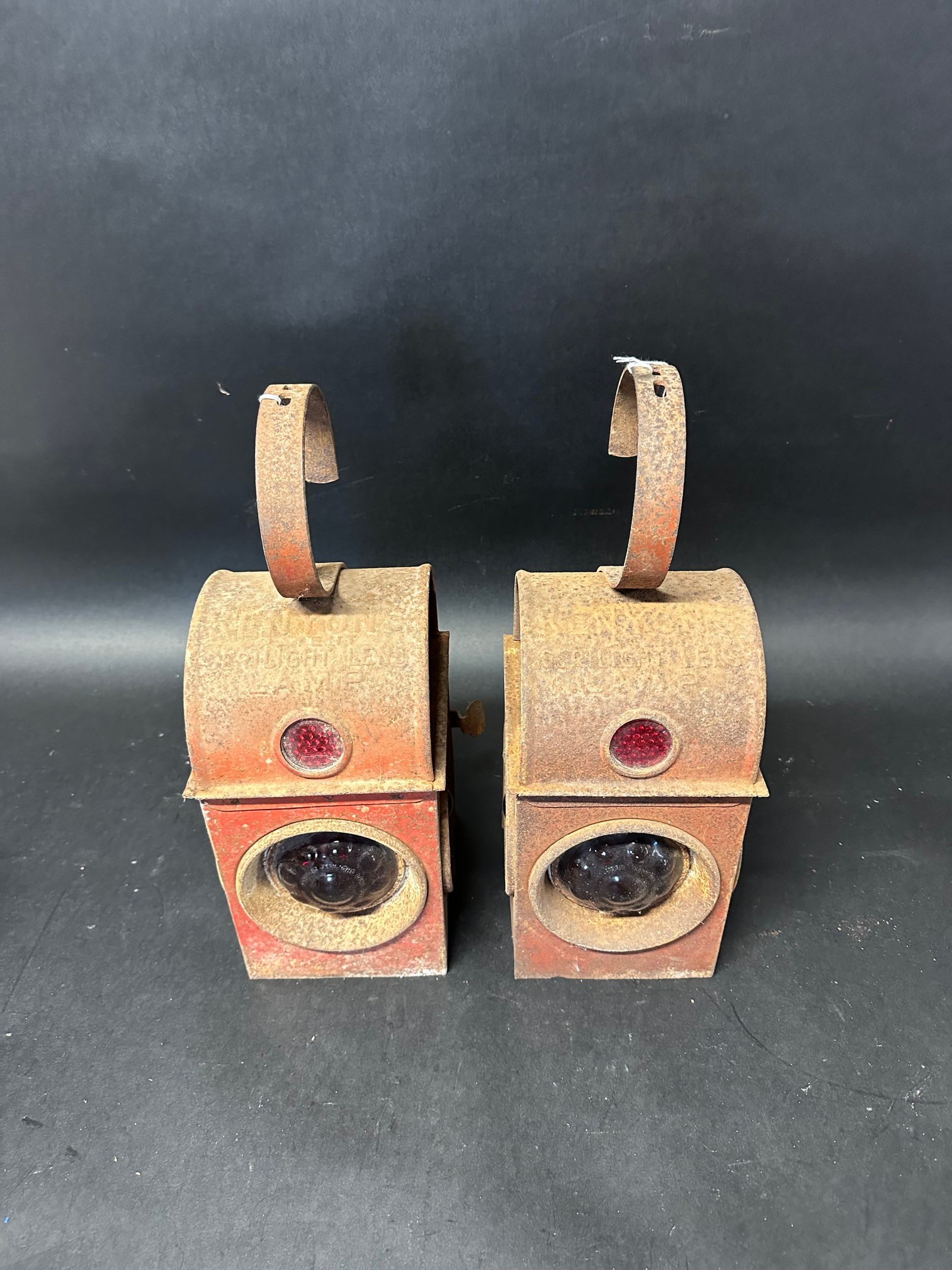 Two Kenyons serilight lens road lamps. - Image 2 of 7