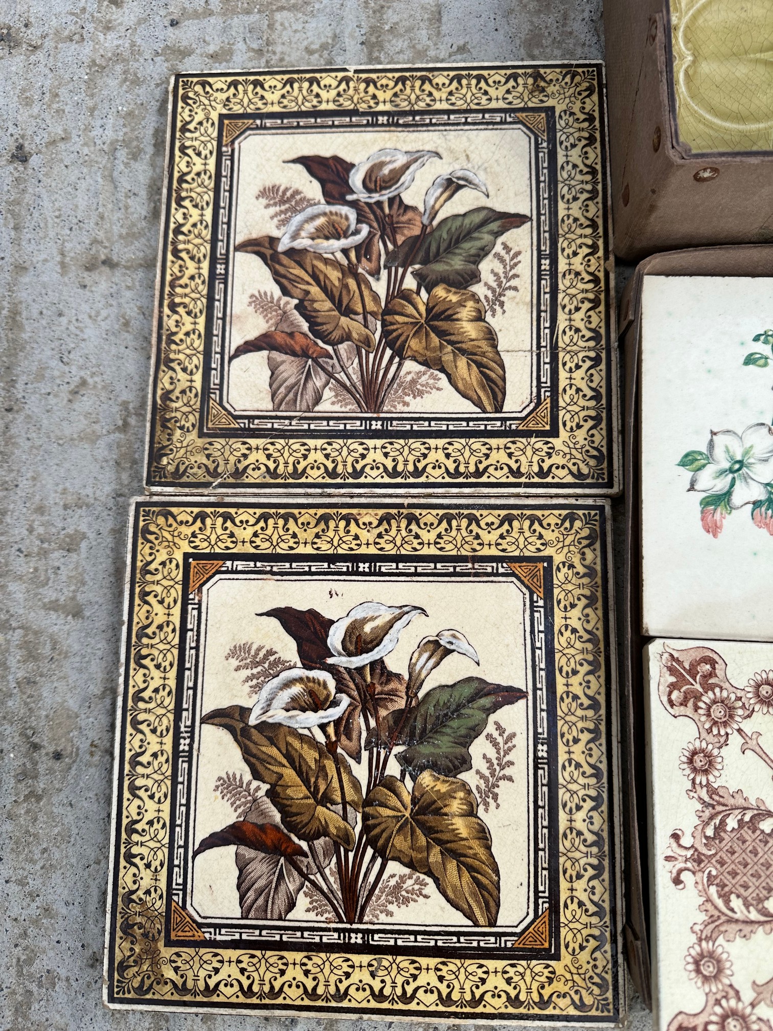 A selection of tiles including Arts & Crafts (16). - Image 2 of 7