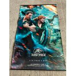 A very large Jurassic World Fallen Kingdom cinema poster, 2017 TM Universal Studios and Amblin