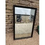 A good large pub mirror etched 'Saloon', 29 3/4 x 45".
