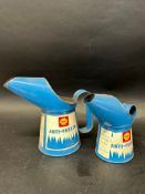 Two Shell Anti-freeze pourers - pint and half pint.