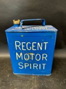 A Regent Motor Spirit two gallon can with correct cap, Valor 6'38.