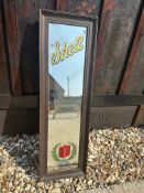 A Shell framed and glazed advertsing mirror by The London Sand Blast Decorative Glass Wks Ltd. of