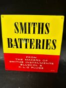 A Smiths Batteries tin sign, 10