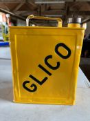 A Glico two gallon can with Glico Ltd cap, Valor 1'30.