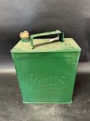 A Pratts two gallon can with correct cap, 8'25.