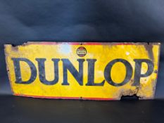 A Dunlop Stock enamel advertising sign, 30 x 11 1/2
