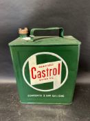 A Wakefield Castrol two gallon can with plain cap, Valor 12 I.