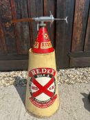 A Redex Oil dispenser on rare original Redex Test & Tune garage stand.