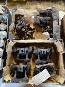 A selection of Douglas 'DT' cylinder heads (two boxes).