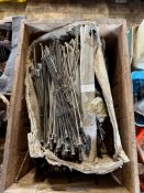 A large quantity of wheel spokes, various sizes, mostly new old stock (one box).