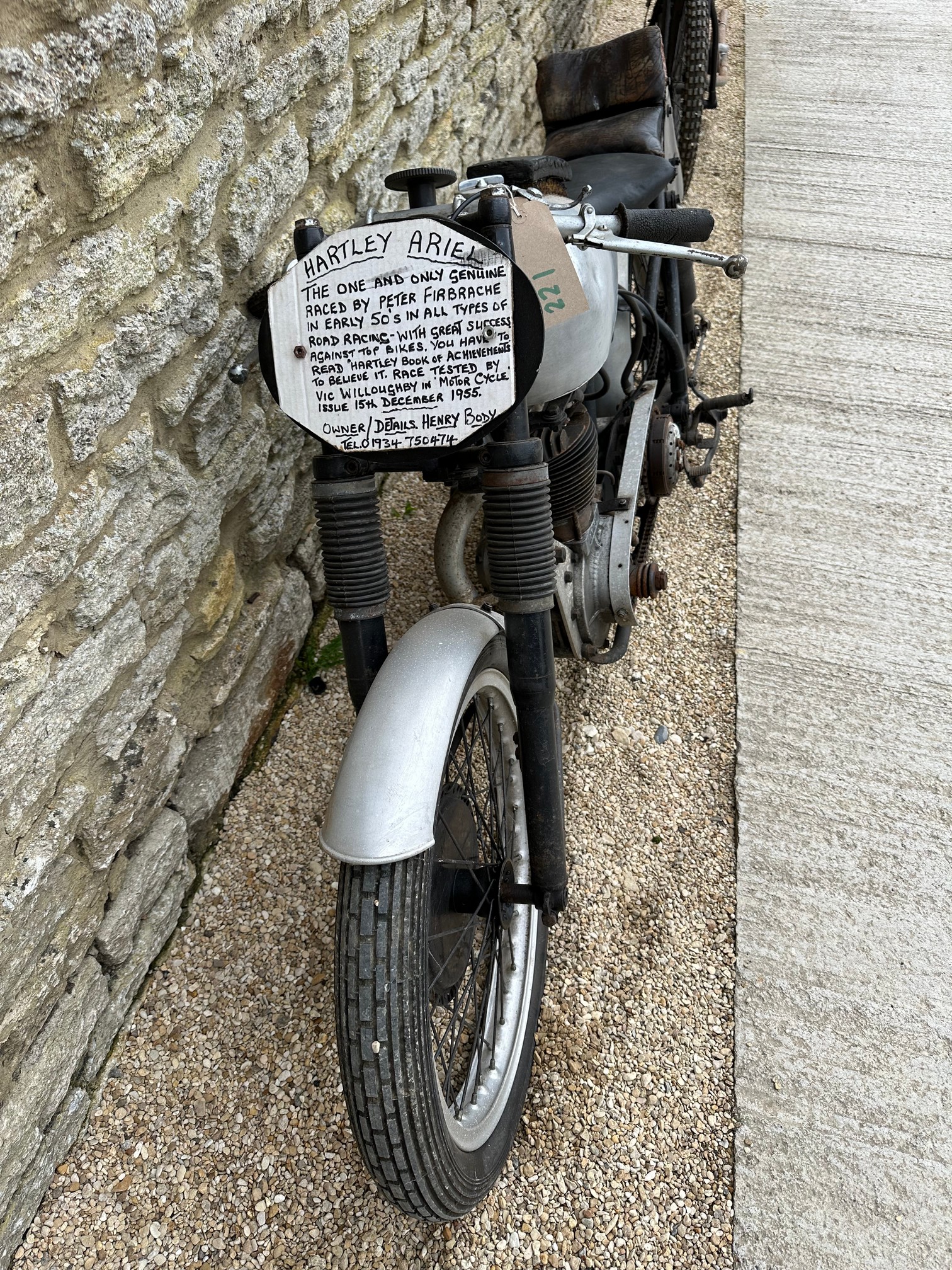 HARTLEY ARIEL RED HUNTER RACEBIKE - Image 5 of 6