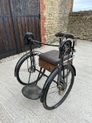 CIRCA 1900s HAND OPERATED DISABILITY TRICYCLE