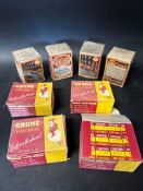 Four boxes of Gnome Auto Bulbs and four boxes of A.P.M. Auto & House Bulbs.