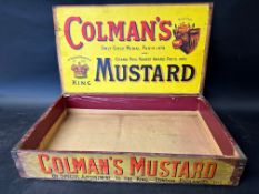 A Colman's Mustard By Special Appointment to The King wooden counter top display dispensing crate
