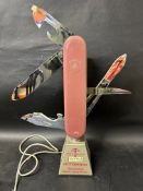 A Victorinox - The Original Swiss Army Knife retail advertising automaton, blades are made of