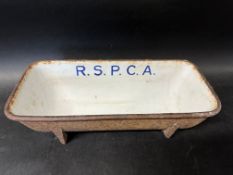 An R.S.P.C.A. Royal Society for the Prevention of Cruelty to Animals cast iron and enamel