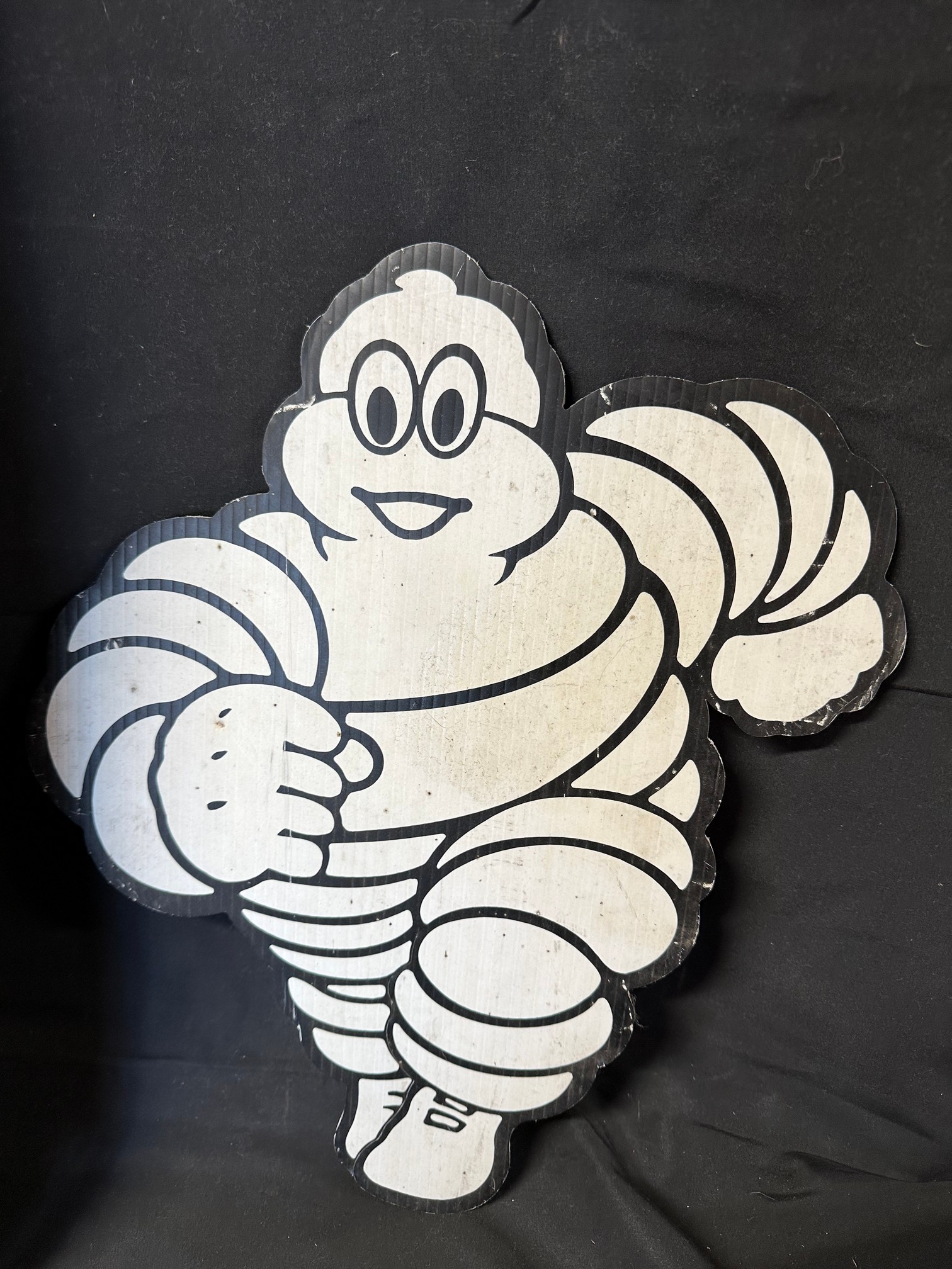 A Michelin tyre pressure chart (card insert in plastic wall hanging holder) some damage, see - Image 6 of 7