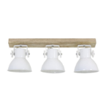 Elay Hanging Hanging Lamp Natural & White - 3 Lamps Ceiling Light. Size: 65 x 18 x 25cm - New &