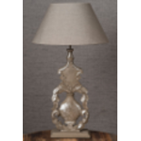 Stylish Wooden Table Lamp - RRP œ185.00 - New & Boxed. (DR808)