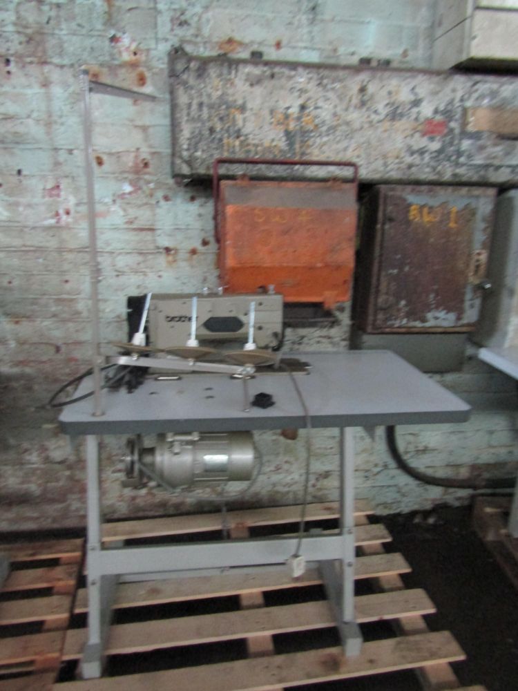 Commercial sewing machines and seam sealer with hydrovane compressor